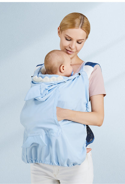Windproof Baby Carrier Stretchy Cloak Hooded Cover