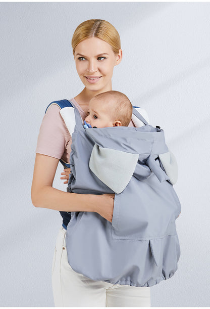 Windproof Baby Carrier Stretchy Cloak Hooded Cover